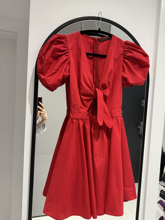 Rochie rosie Poema 34