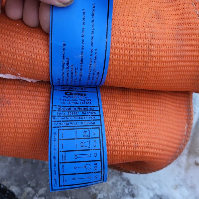 Ghingi ridicat tractare 10m 10t 30cm