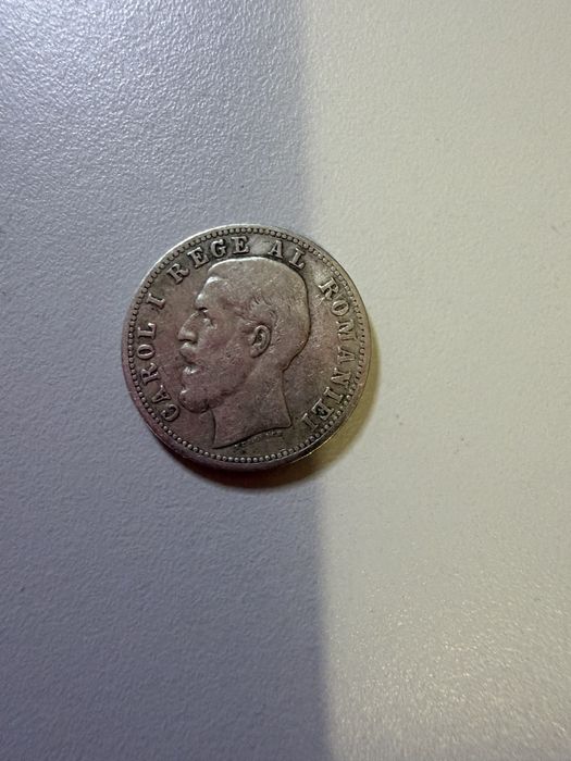 Moneda 50 bani anul 1885