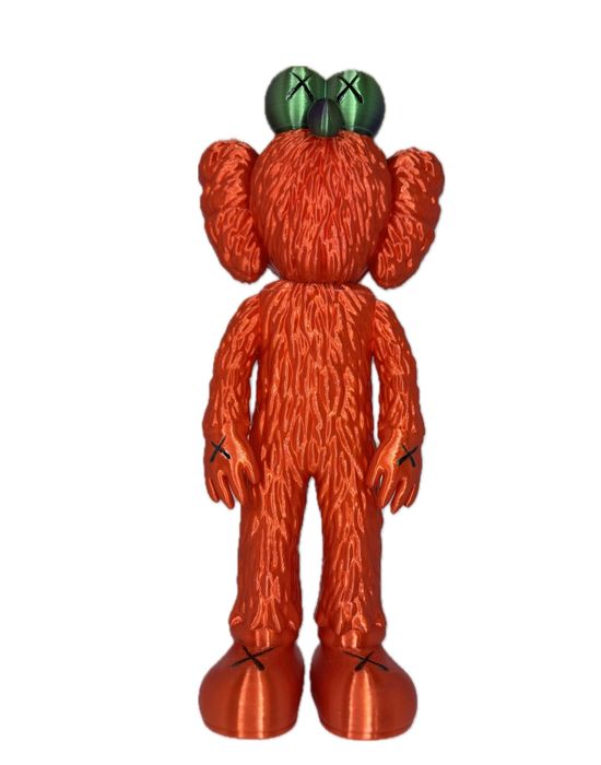 Figurină KAWS bff (replica Elmo),texturat, 30 cm