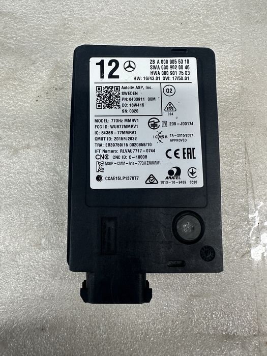 Senzor radar mercedes cod:a0009055310.