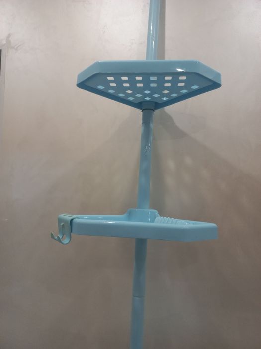 Угловая полка для ванной