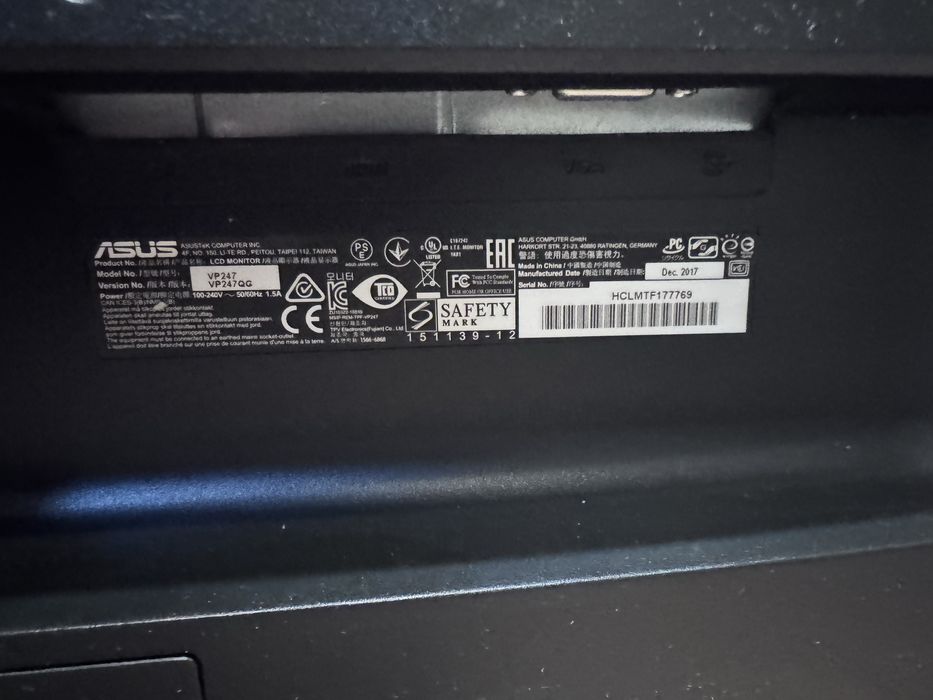 Монитор Asus в хорошем состоянии