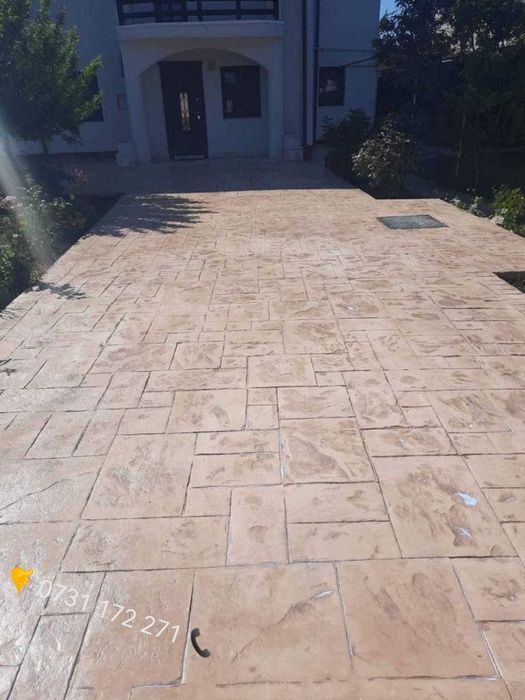 Beton amprentat de calitate. amenajari pavaje cu beton amprentat