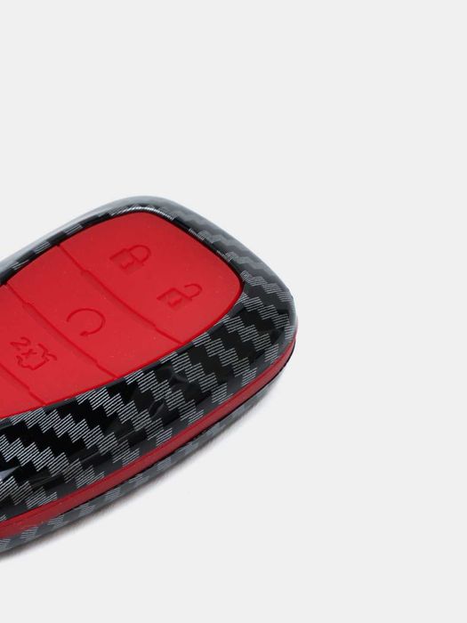 Чехол защитный для автомобильного ключа для Malibu 2 карбоновый