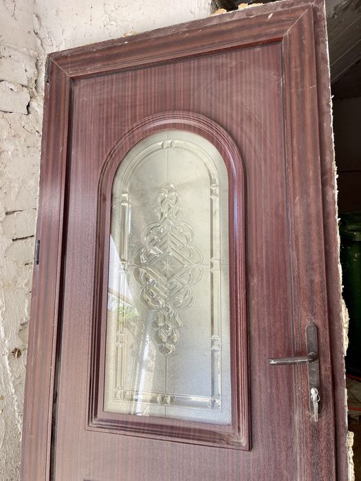 Usa termopan pvc cu vitrali