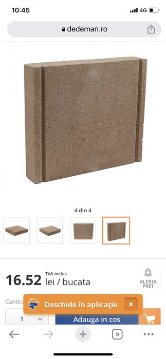 Capace bolțari rivago 235x270x50 mm