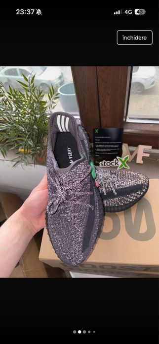 Adidas Yeezy Boost 350 V2 Black Reflective 43 1/3 Noi