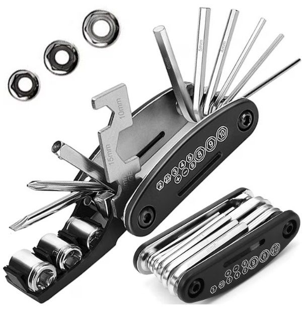 Set chei multifunctionale (multi-tools) 16 în 1 pentru bicicletă etc. NOU