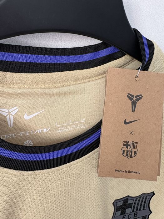 Tricou S FC Barcelona Nou Nepurtat Crem Bej Maro