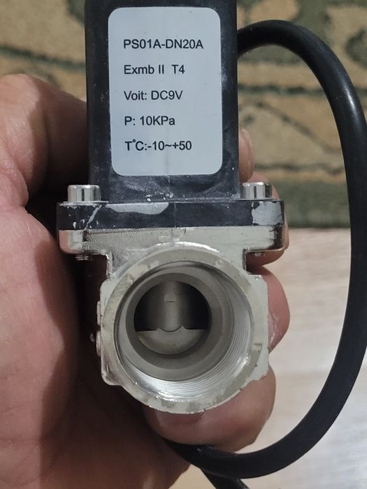 Set electrovalva și detector de gaz