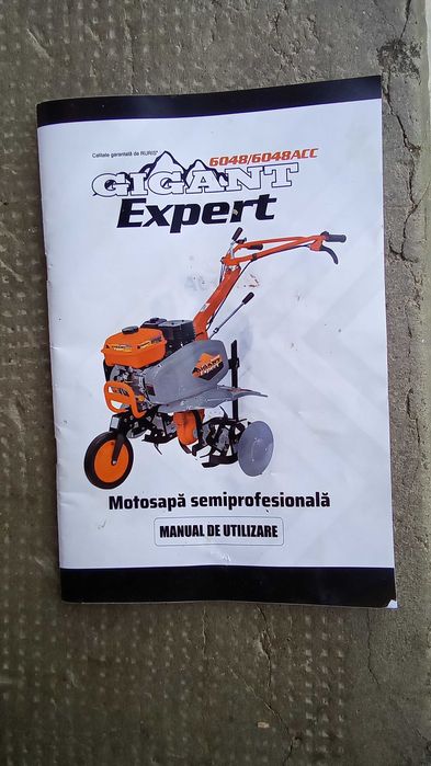 motosapă Ruris Gigant Expert 6048, model pe benzina, 5.21 kW, 7 CP