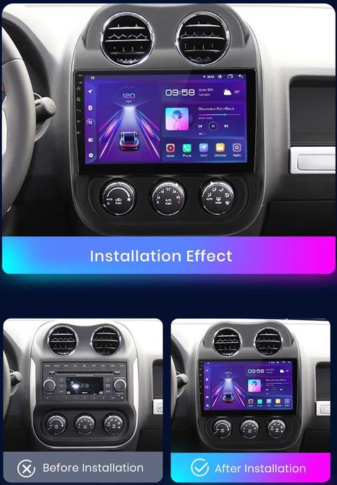 Jeep Compass Patriot 2011 - 2017 Мултимедия Навигация Android