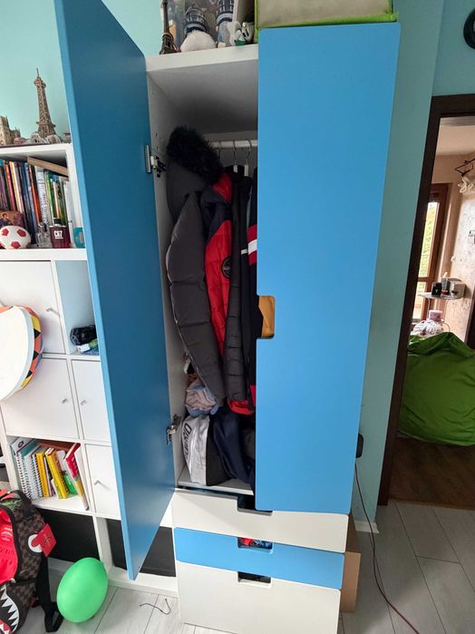 Детски гардероб IKEA STUVA - син