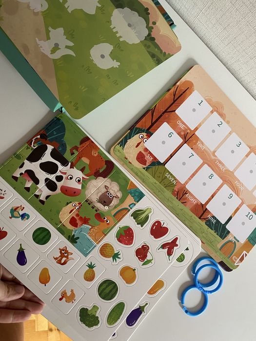 Образователна книга Ферма с дидактични игри