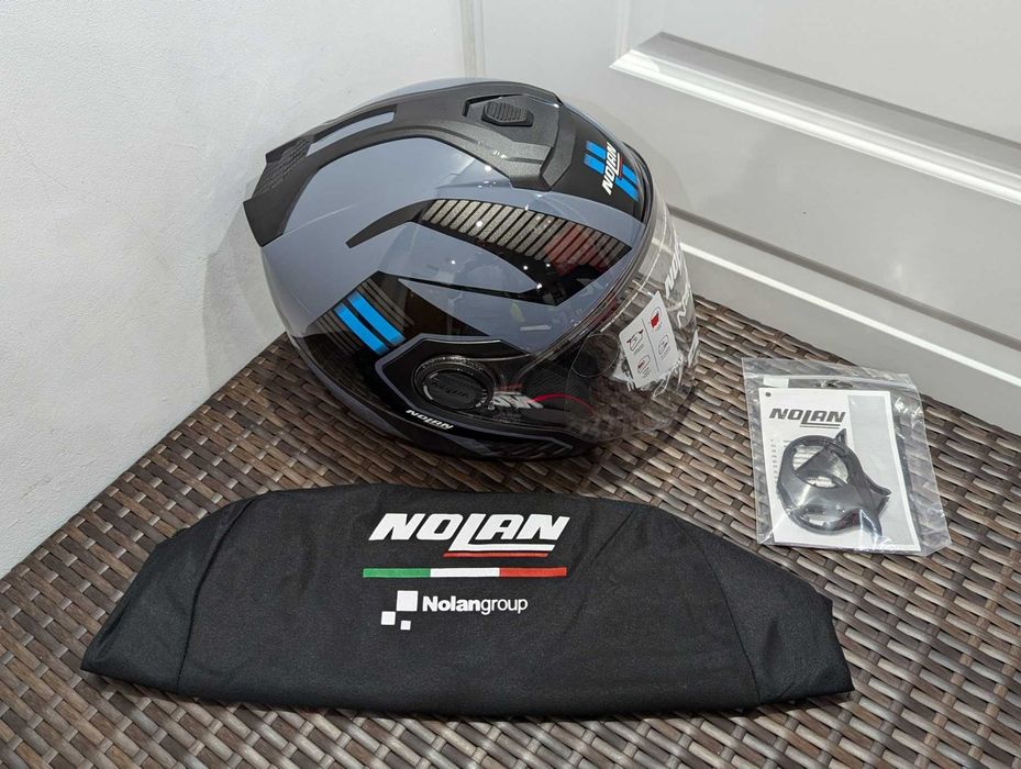 Casca moto chopper /scooter Nolan N40-5, marime M -open face, ochelari