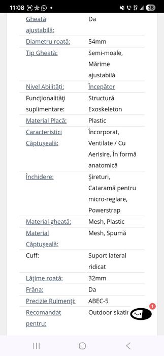 Role ROCES  QUADDY 3.0 - copii reglabile - 26-29 ( 1 utilizare)