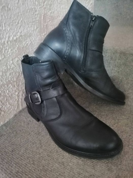 Дамски боти от естествена кожа Тамарис