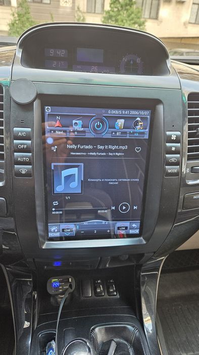 Prado 120 Магнитола  Android в стиле TESLA