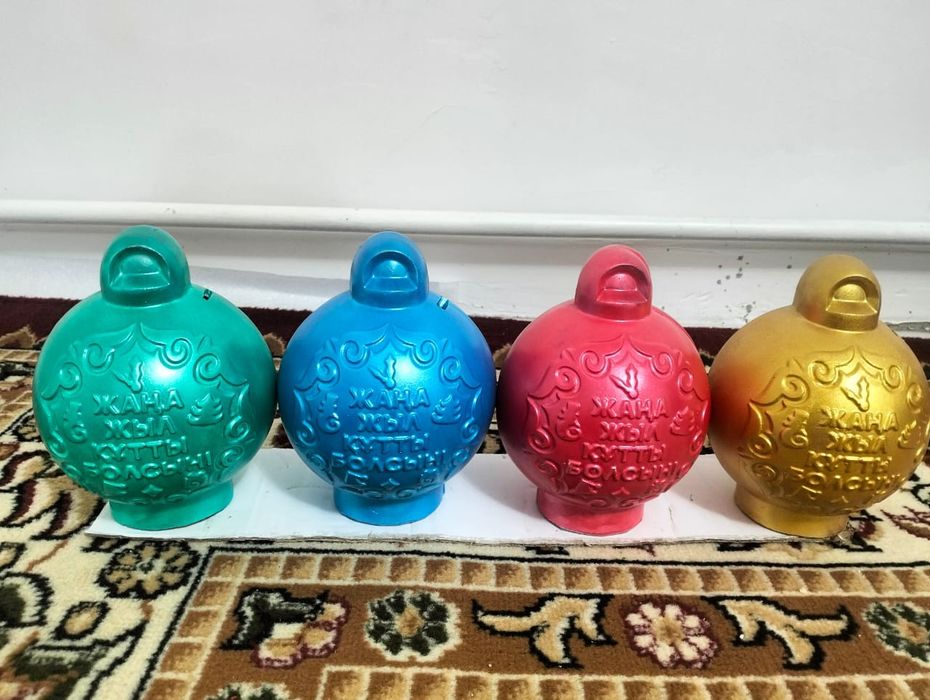 Новогодняя копилка из гипса