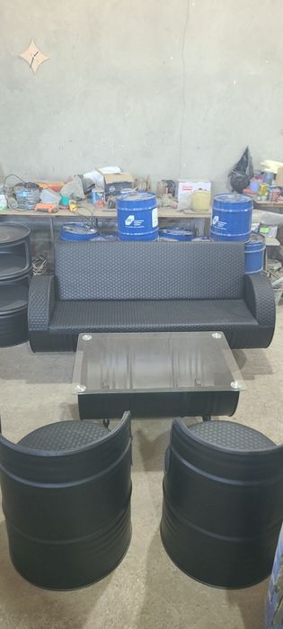 Мебель из бочек ,Арт дизайн