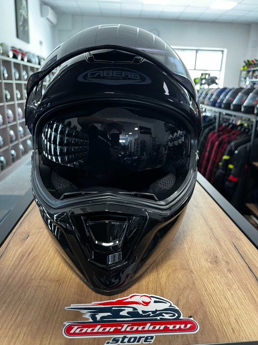 Мото Каска CABERG DRIFT EVO CARBON SKIN очила М,2виз.чанта,кутия