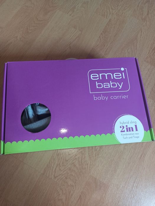 Emeibaby ергономична, хибридна раница-слинг, размер бебе до 18-20 кг.