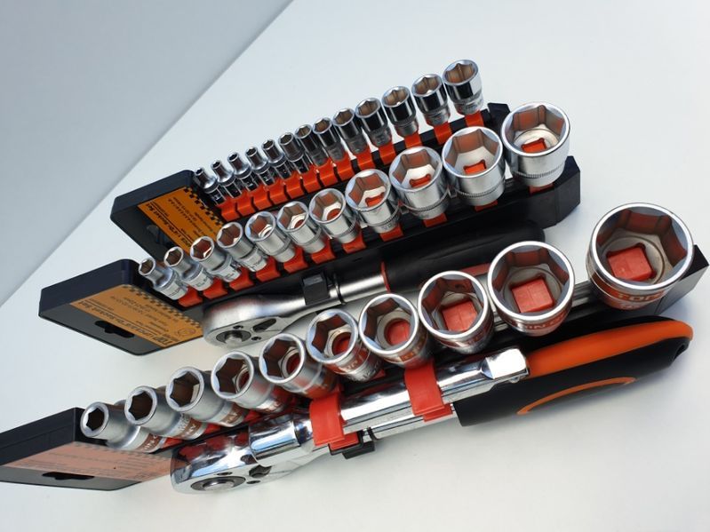 Set / Trusa Tubulare cu clichet 1/2" 3/8" 1/4" 12 piese