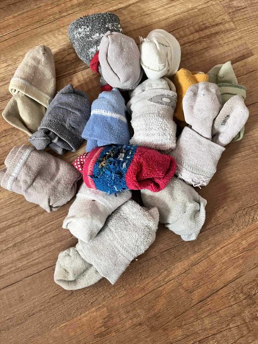 Лот бебешки блузи, чорапи и тренировачни гащи, 86