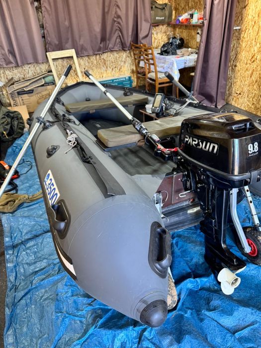 Лодка apache, мотор parsun 9.8