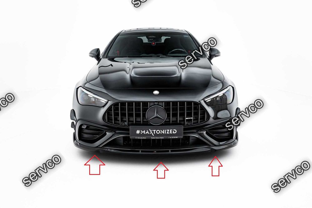 Prelungire splitter bara fata Mercedes CLE C236 53 AMG 2023- v6 - Maxton Design