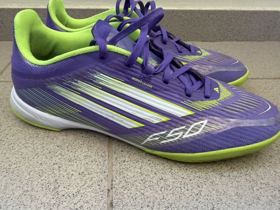 adidas F50 League Indoor Soccer Boots purple rush