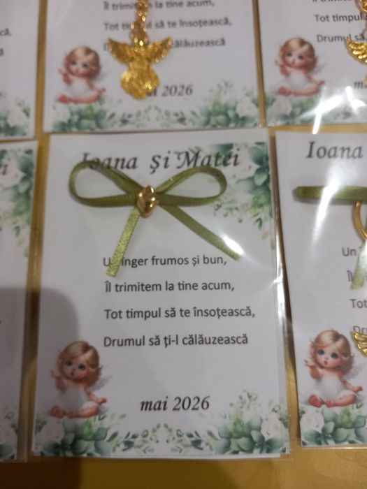 Mărturii "Înger Păzitor " pentru nuntă/botez