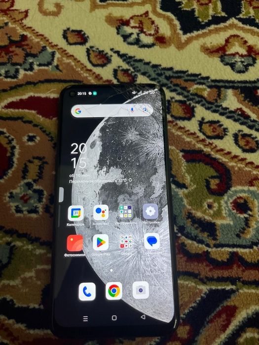 Oppo A52 все работает только экран разбит