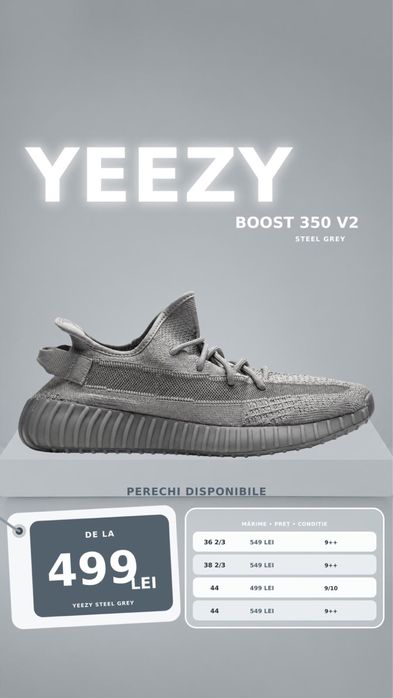 Adidas yeezy 350 autentici diferite conditii si modele