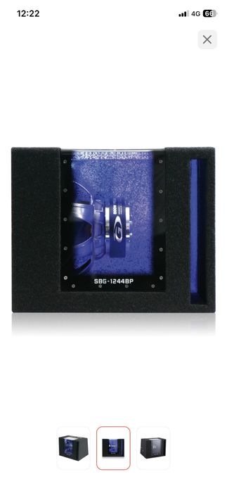 Сабвуфер Alpine SBG-1224BP + Усилитель Kenwood