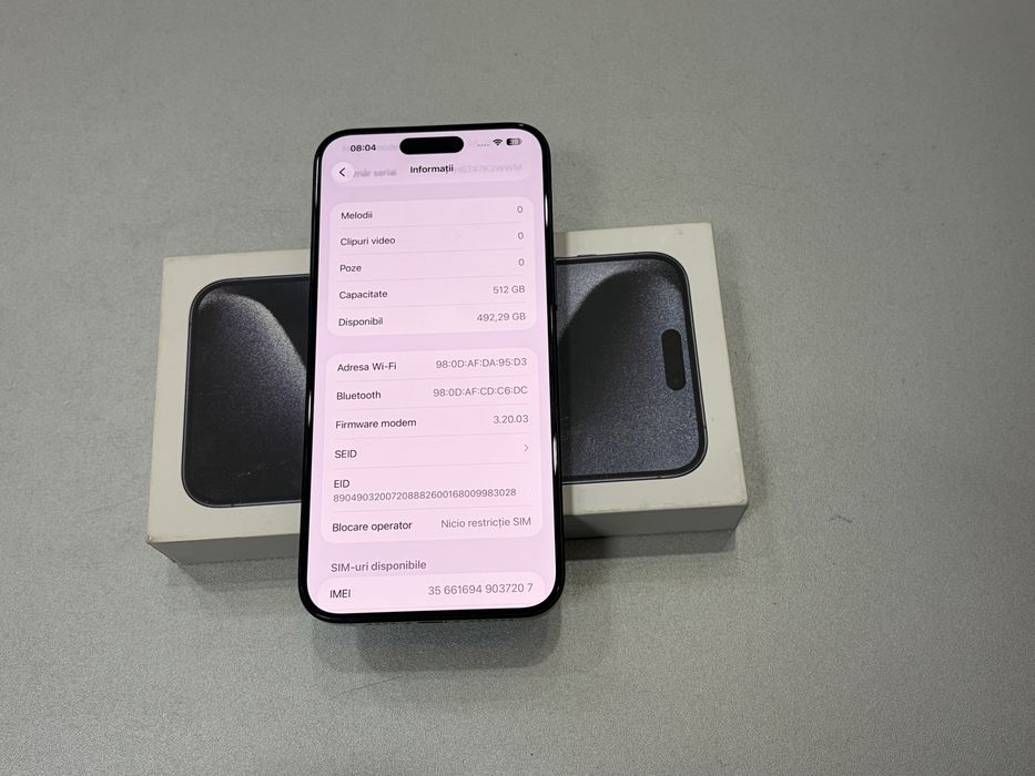 Iphone 15 Pro Max, 512 GB, Blue Titanium