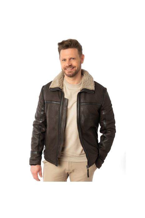 Geaca de Iarna Imblanita din Piele Barbati Mauritius Maro MMAlasko