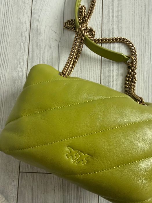 Кожена чанта Pinko Love Puff Baby