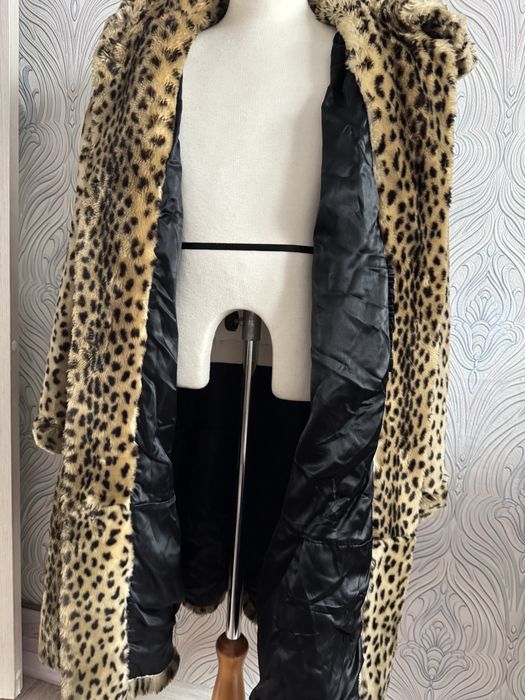Шуба  леопардовая