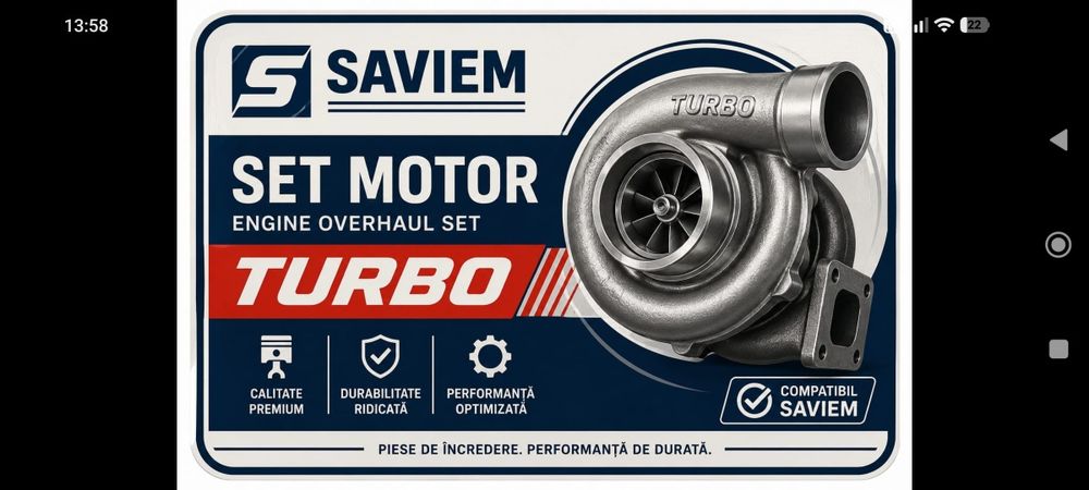 Set motor Saviem turbo