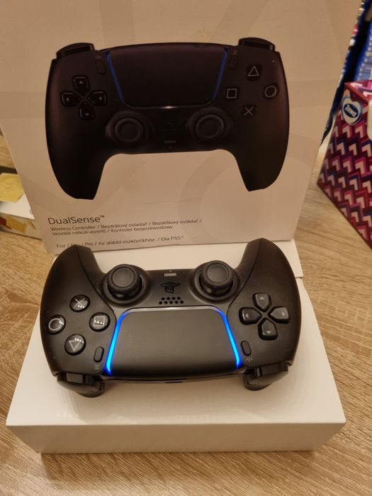 Maneta joystick ps5 playstation 5 alba si neagra