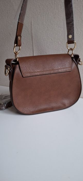 Дамска кожена кафява  чанта Chloe