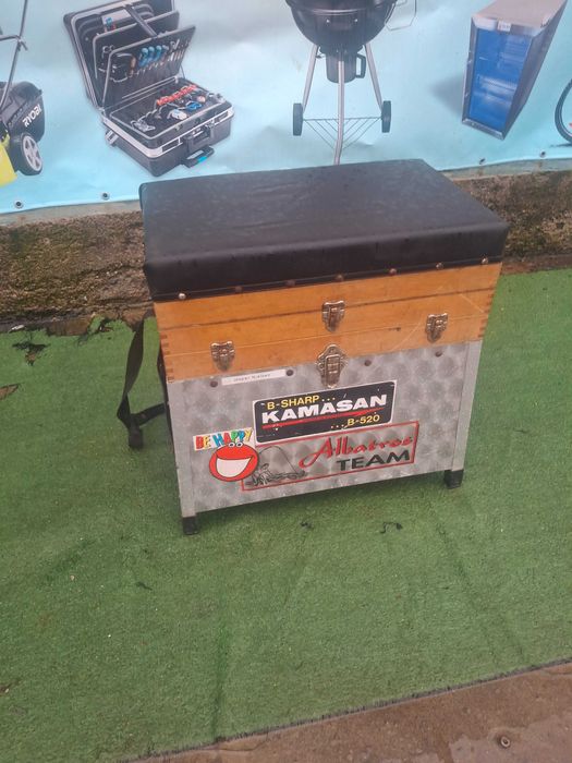 Рибарски стол алуминев и дърво