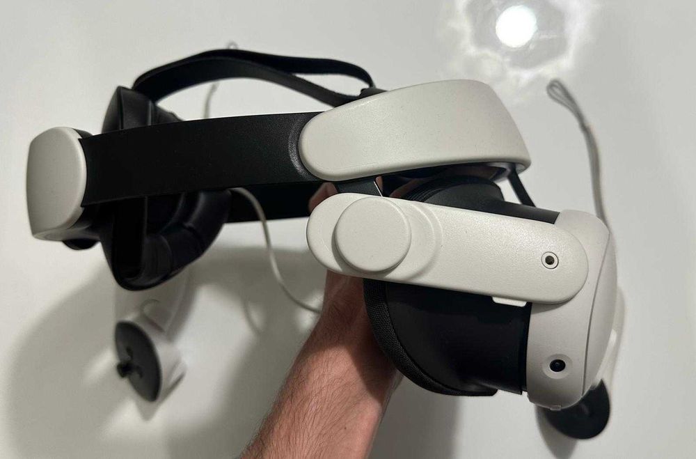 Ochelari VR Meta Quest 3 512GB + Kiwi Design H4 Boost Halo Elite Strap cu Baterie