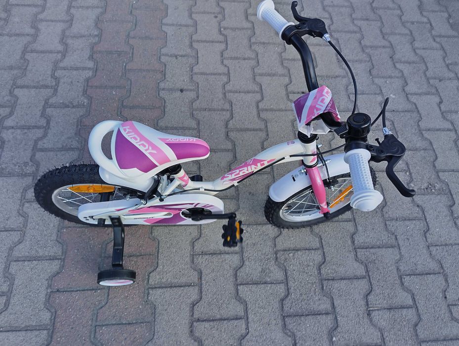 Велосипед 14" ALICE бял