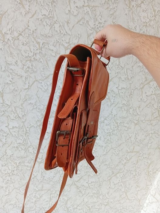 Кожанная сумка, ручной работы