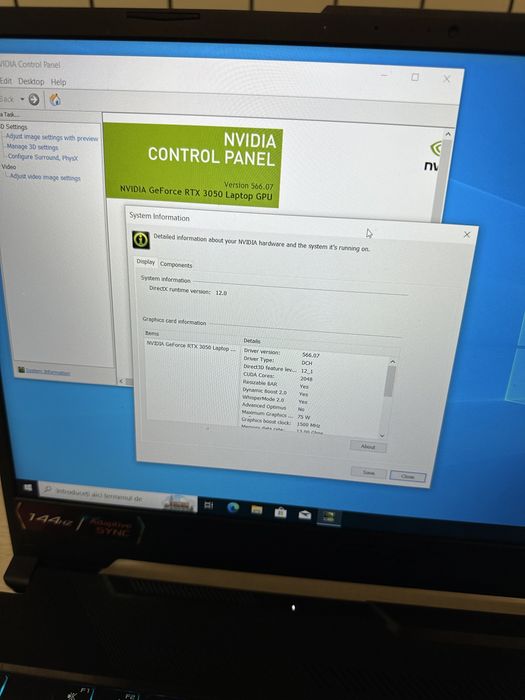 Laptop Gaming Asus Tuf Intel i5 , RTX , Practic Nou !