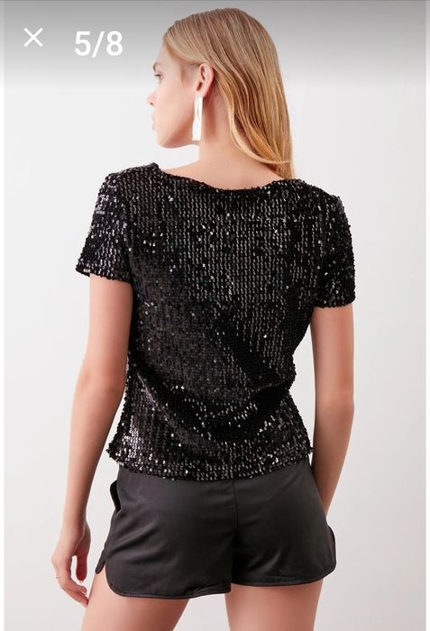 Блузка със пайети,размер С