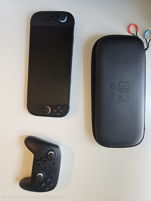 Nintendo switch 2, controller,  case, и 4 игри